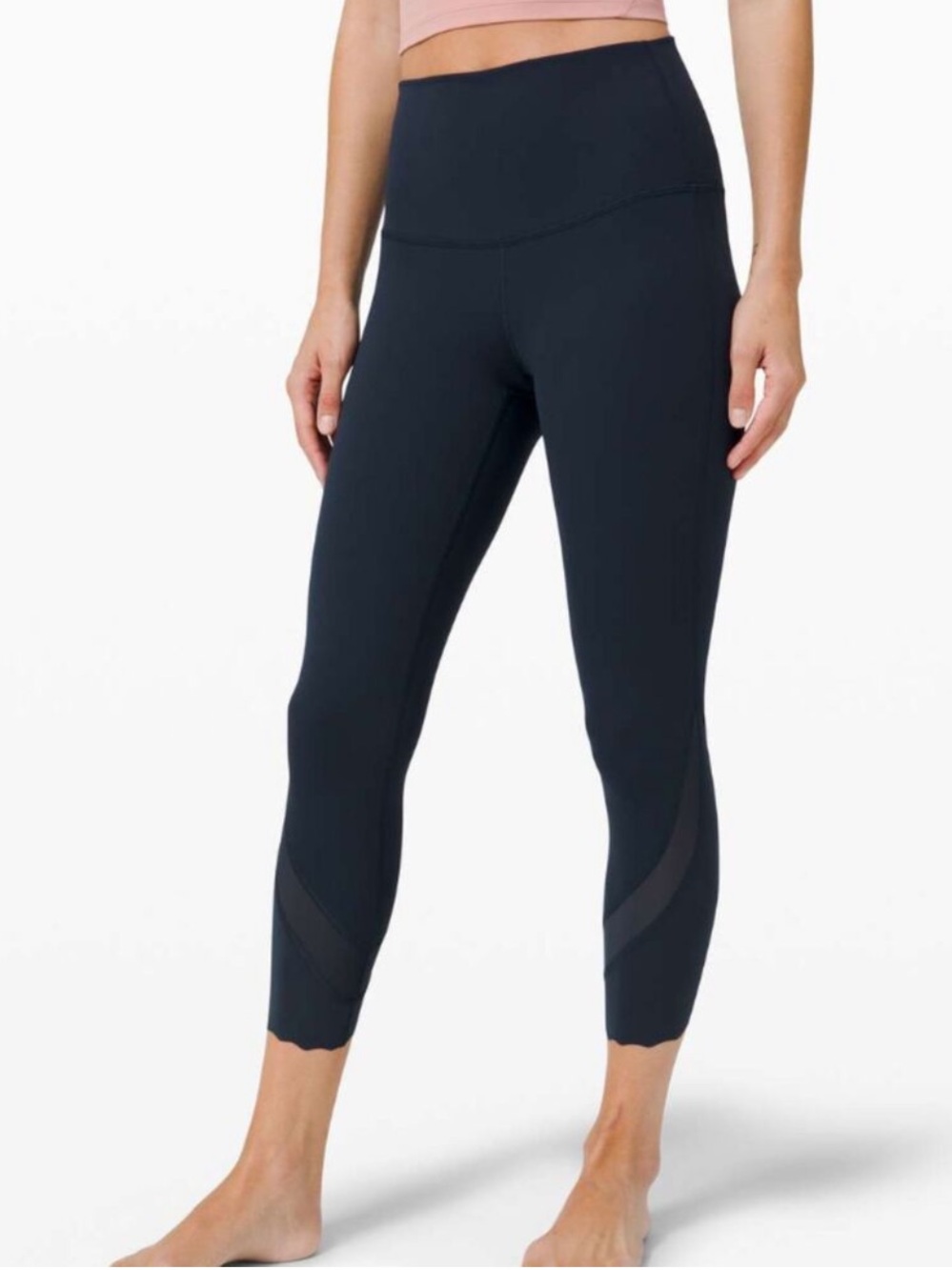 lululemon athletica Navy Wunder Under HR Crop